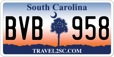 SC license plate BVB958