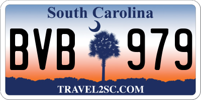 SC license plate BVB979