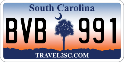 SC license plate BVB991