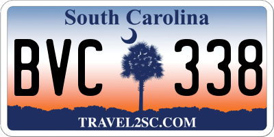 SC license plate BVC338