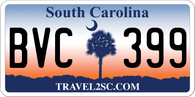 SC license plate BVC399