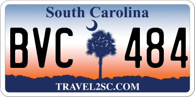 SC license plate BVC484