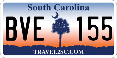 SC license plate BVE155