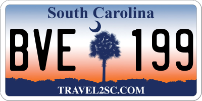 SC license plate BVE199