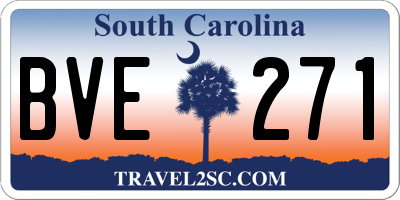 SC license plate BVE271
