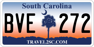 SC license plate BVE272