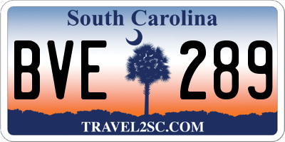 SC license plate BVE289