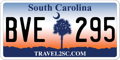 SC license plate BVE295