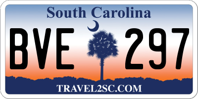 SC license plate BVE297