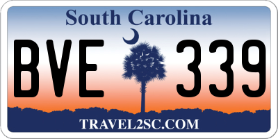 SC license plate BVE339