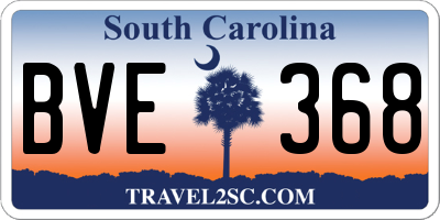 SC license plate BVE368