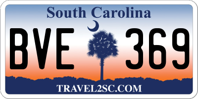 SC license plate BVE369