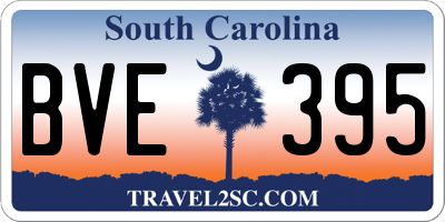 SC license plate BVE395