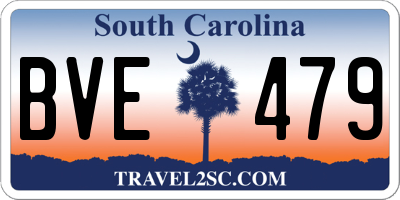 SC license plate BVE479