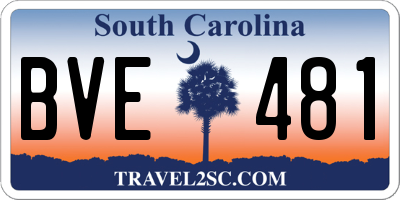 SC license plate BVE481