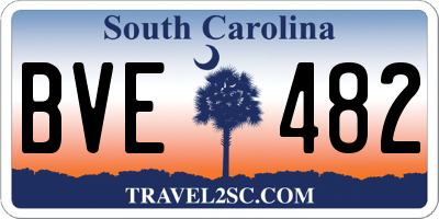 SC license plate BVE482