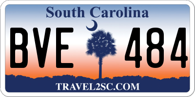 SC license plate BVE484