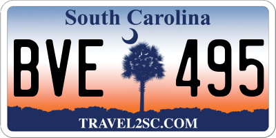 SC license plate BVE495