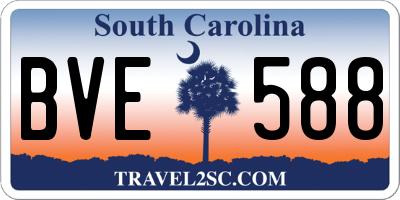 SC license plate BVE588