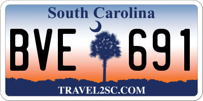 SC license plate BVE691
