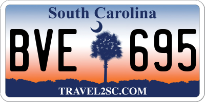 SC license plate BVE695