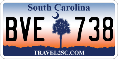 SC license plate BVE738