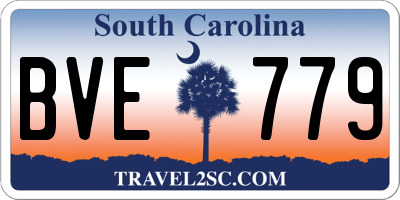 SC license plate BVE779