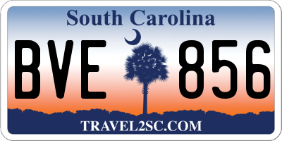 SC license plate BVE856