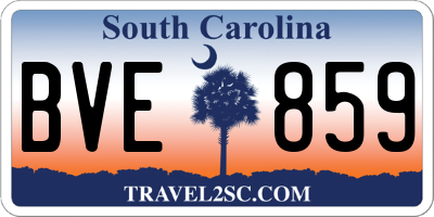 SC license plate BVE859