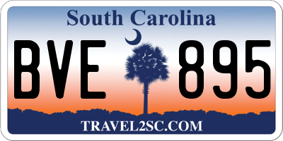 SC license plate BVE895
