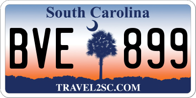 SC license plate BVE899