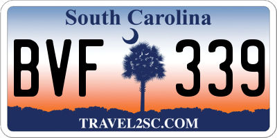 SC license plate BVF339