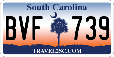 SC license plate BVF739