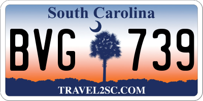 SC license plate BVG739
