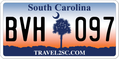 SC license plate BVH097