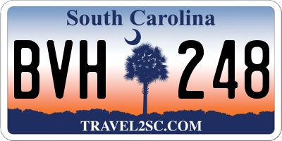 SC license plate BVH248