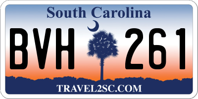 SC license plate BVH261