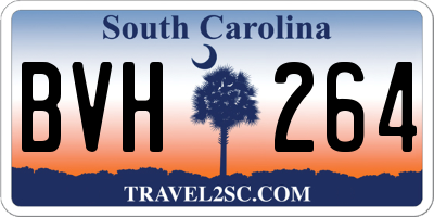 SC license plate BVH264