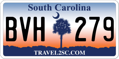 SC license plate BVH279