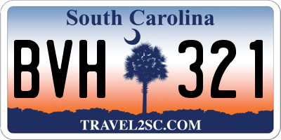 SC license plate BVH321