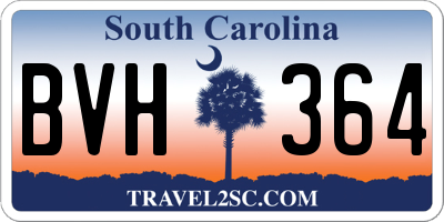 SC license plate BVH364