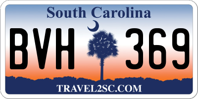 SC license plate BVH369