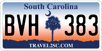 SC license plate BVH383