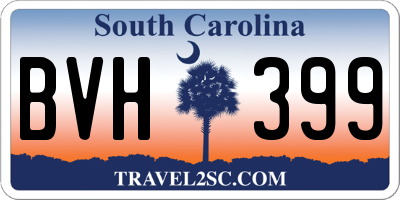 SC license plate BVH399