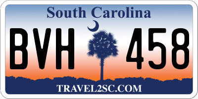 SC license plate BVH458