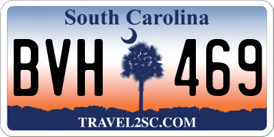 SC license plate BVH469