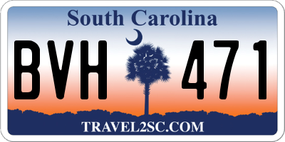 SC license plate BVH471