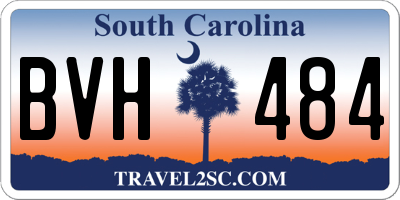 SC license plate BVH484