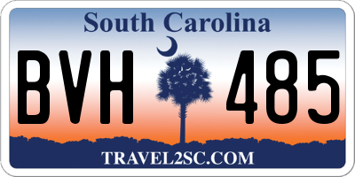 SC license plate BVH485