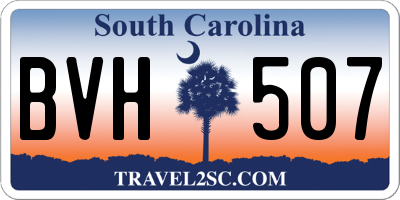 SC license plate BVH507
